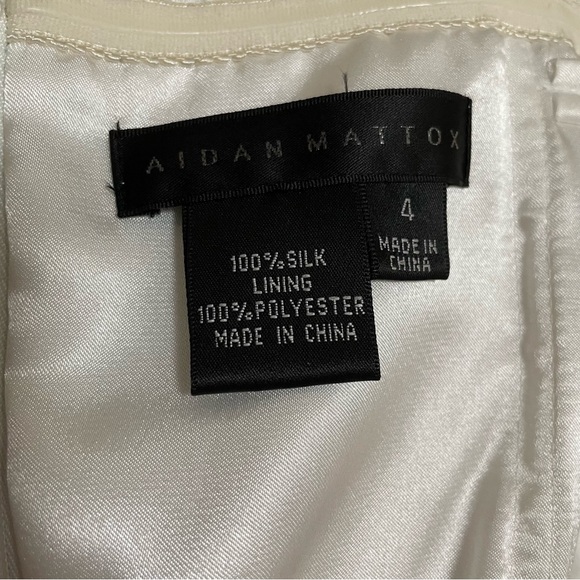 Silk Aidan Mattox Strapless Multicolor Maxi Dress Fairycore Costume Prom Cosplay - Picture 12 of 16